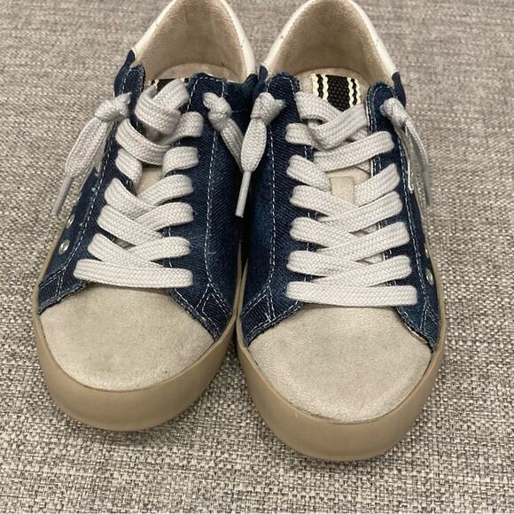 NEW Shu Shop Paula Kids Sneakers in Dark Denim Brand New in Box Size 5 - Picture 2 of 5